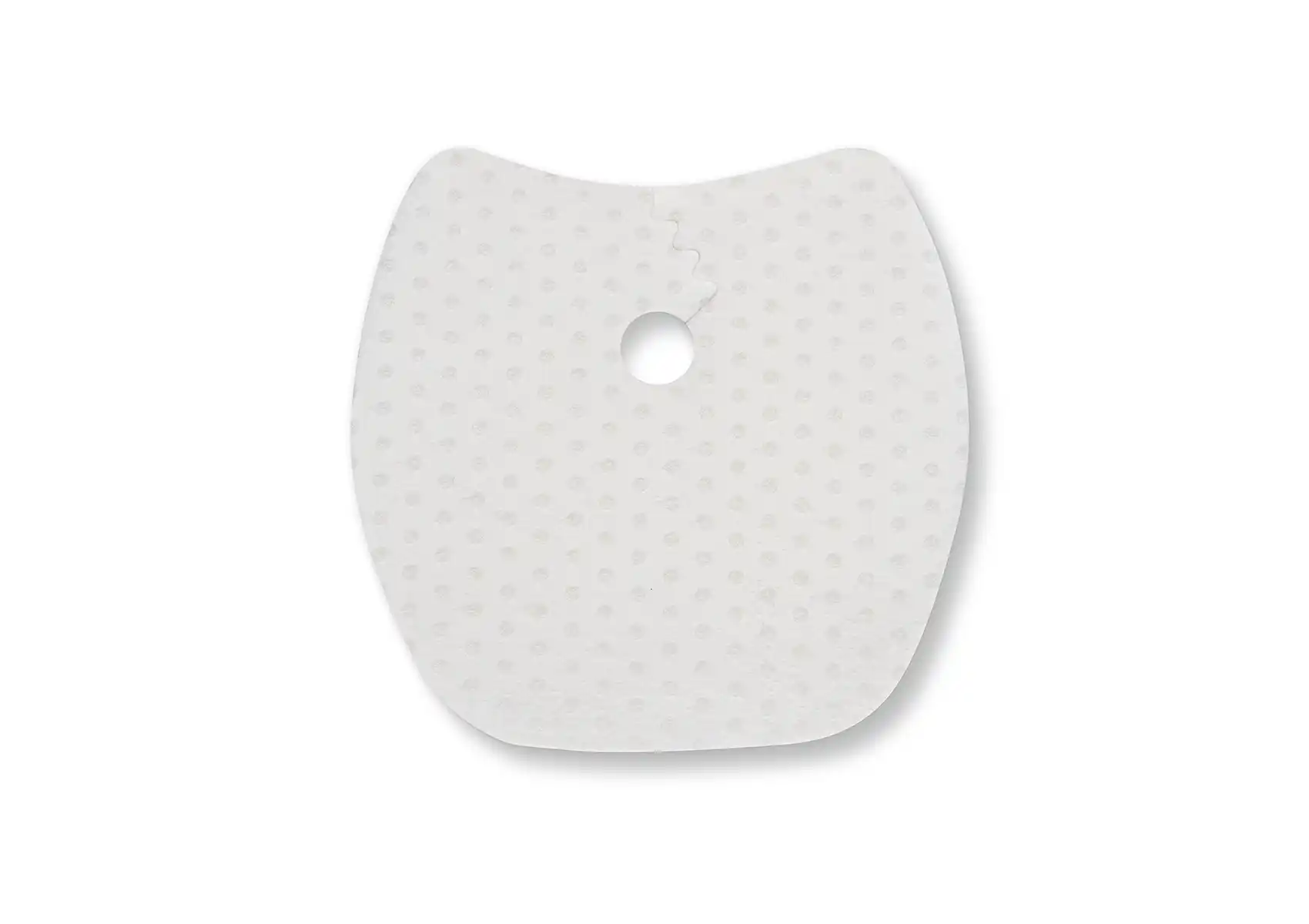 Fully covered silicone foam dressing tracheo shape