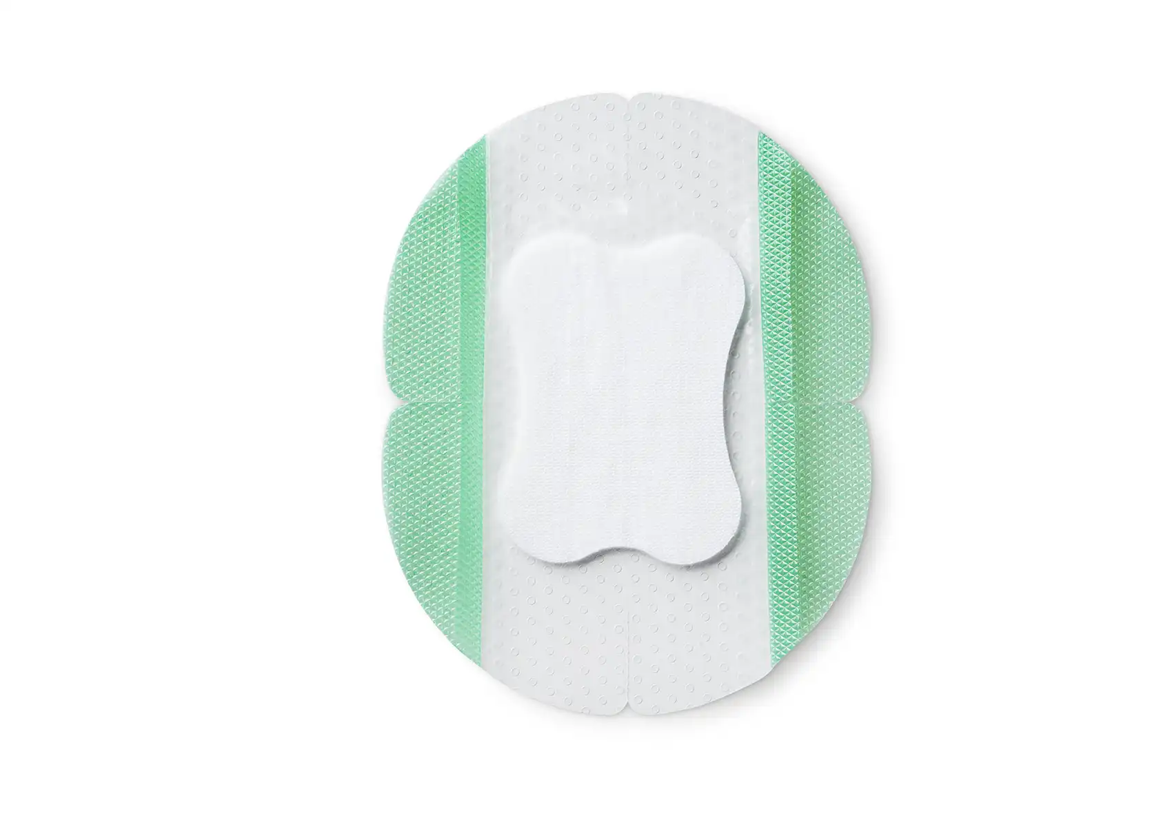 Silicone bordered foam dressings for elbow and knee